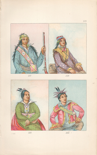 George Catlin Plates 219 to 222