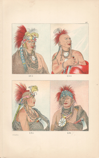 George Catlin Plates 133 to 136